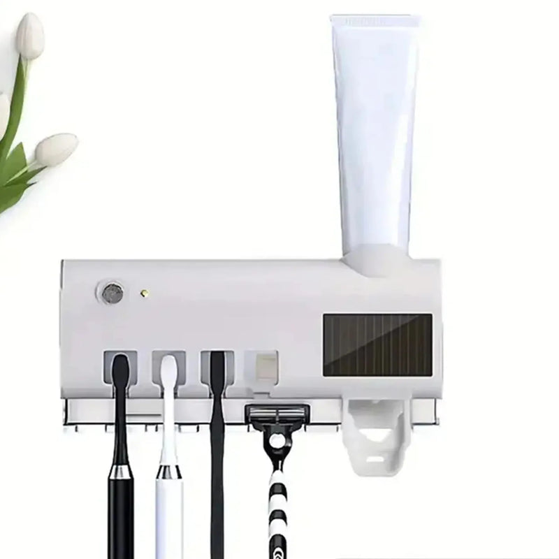 Suporte para Escova de Dentes com Desinfecção UV.