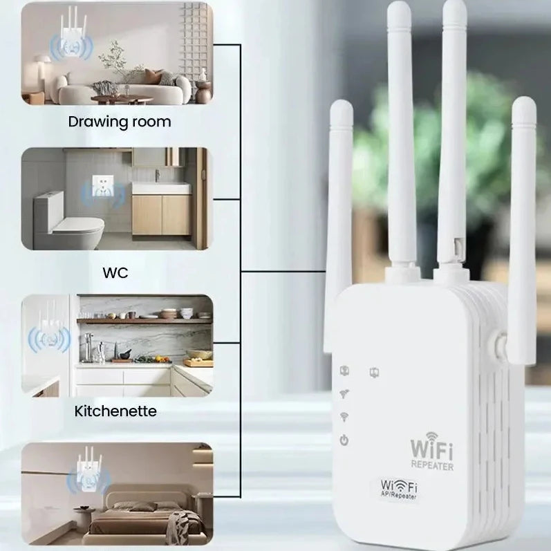 Repetidor Wi-Fi WALRAM 300 Mbps.