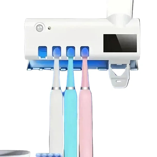 Suporte para Escova de Dentes com Desinfecção UV.