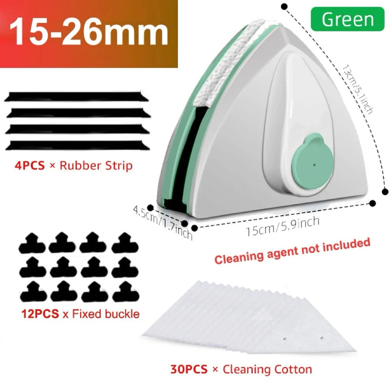 Limpador Magnético de Janelas Dupla Face.