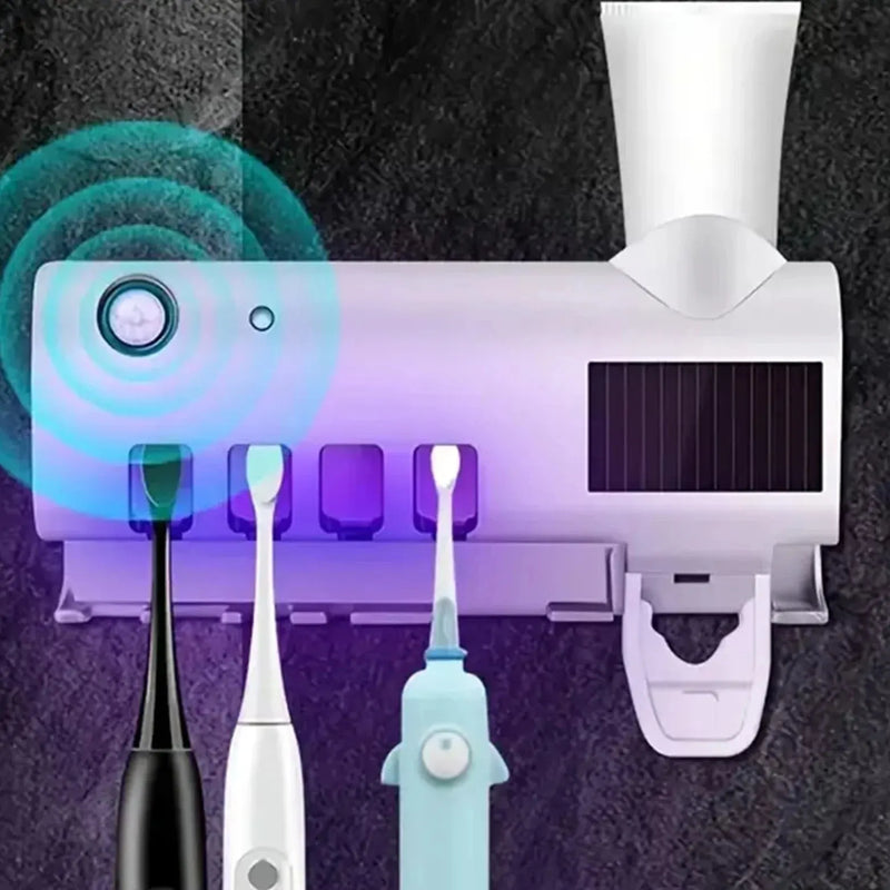 Suporte para Escova de Dentes com Desinfecção UV.