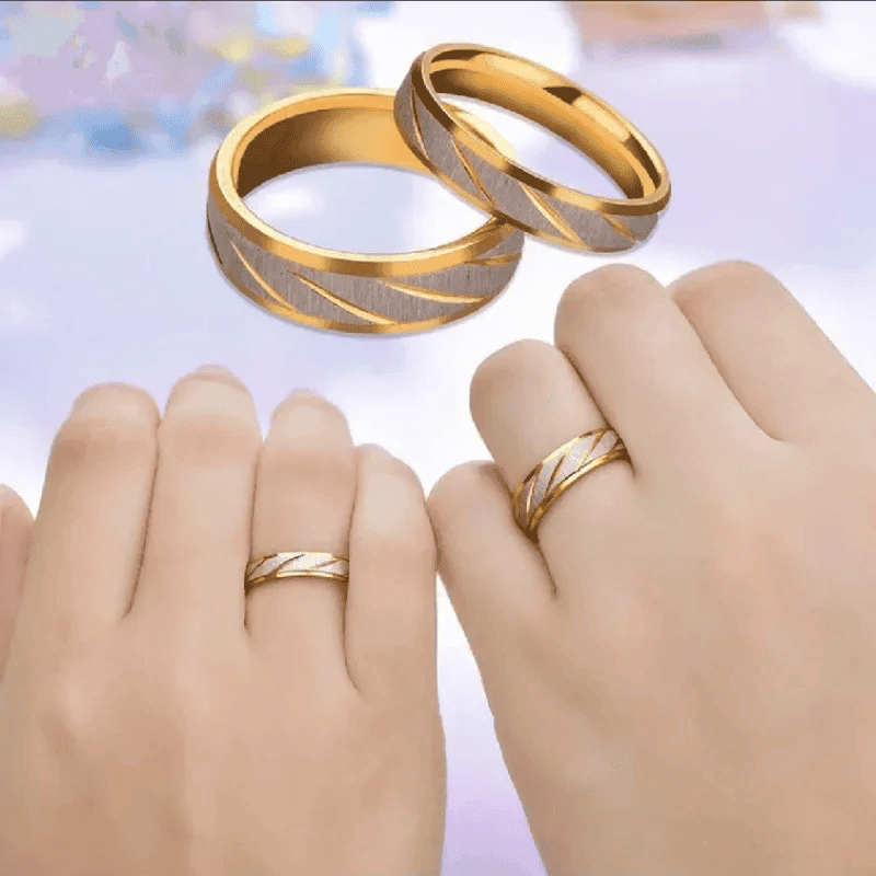 Alianças Personalizadas em Aço Inoxidável para Casais. - LGF