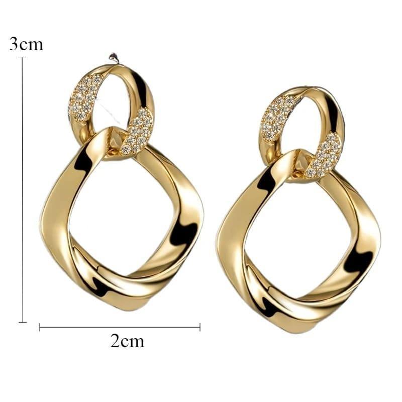 Brincos de Zirconia Elegance. - LGF