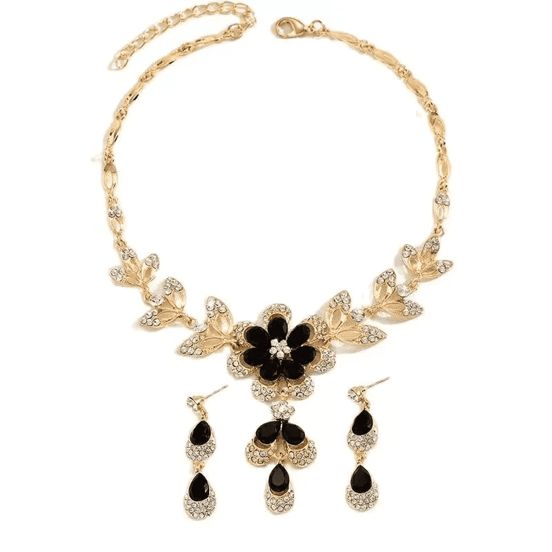 Conjunto de Colar e Brincos. - LGF