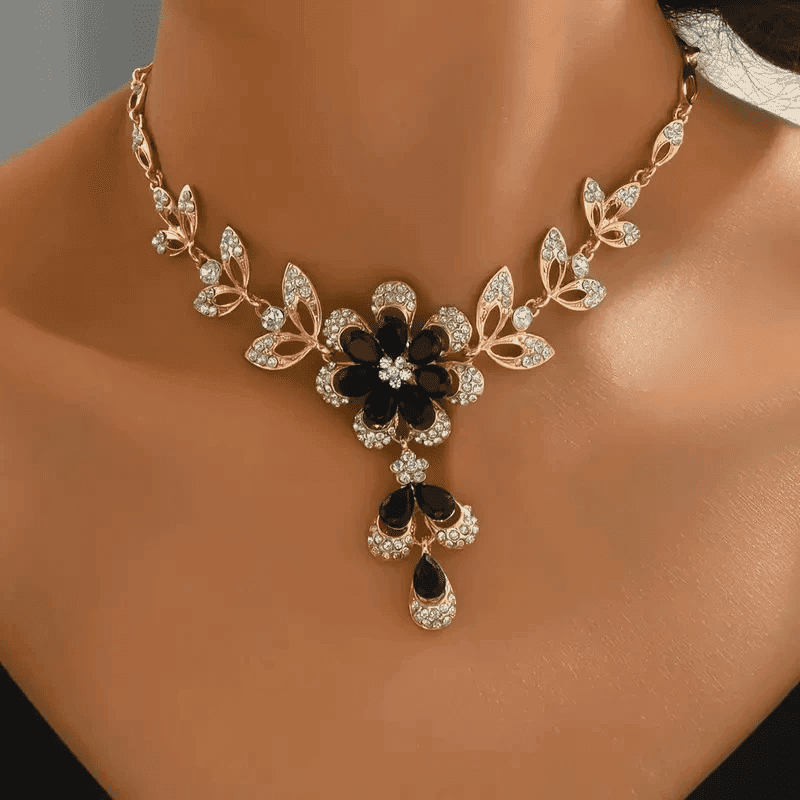 Conjunto de Colar e Brincos. - LGF