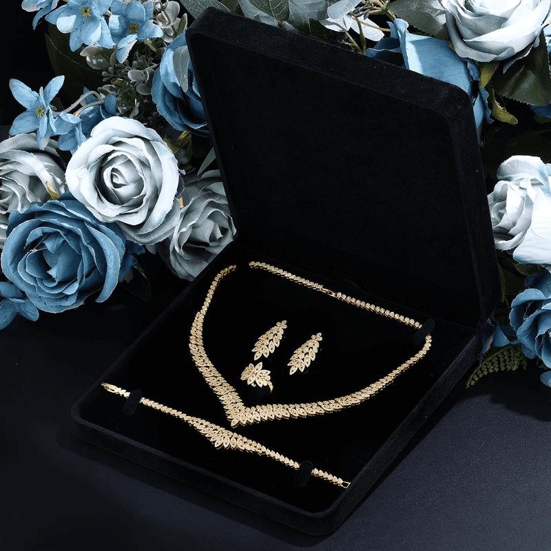 Conjunto de Joias de Noiva com Zircônia Cúbica. - LGF