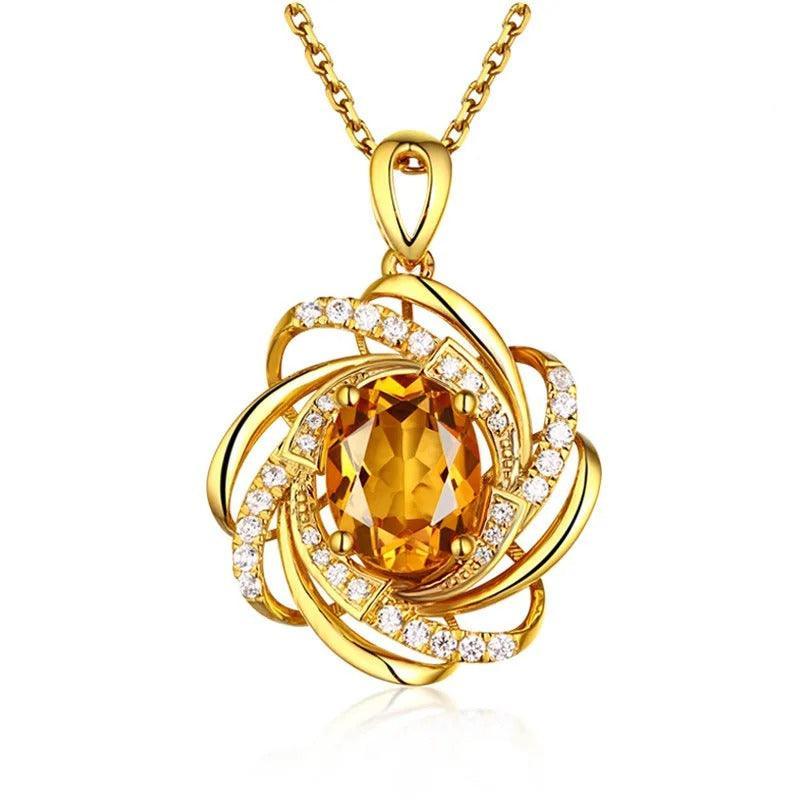 Flor Espiral Cristal Aço Inoxidável. - LGF