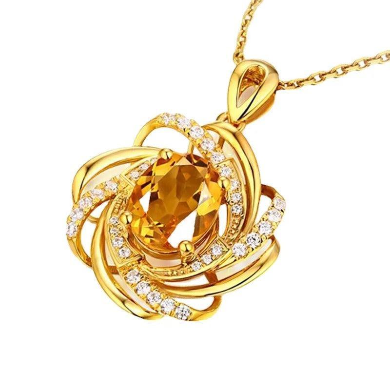 Flor Espiral Cristal Aço Inoxidável. - LGF