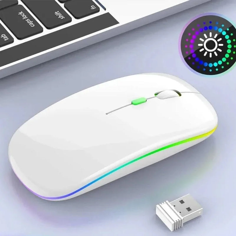 Mouse Sem Fio 2.4GHz com 1600 DPI.