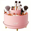 Organizador de Pincéis de Maquiagem com Rotação 360°.