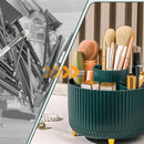 Organizador de Pincéis de Maquiagem com Rotação 360°.