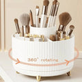 Organizador de Pincéis de Maquiagem com Rotação 360°.