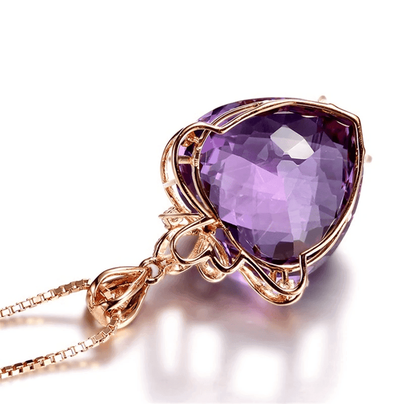 Pingente de Ouro Rosa DIWENFU. - LGF