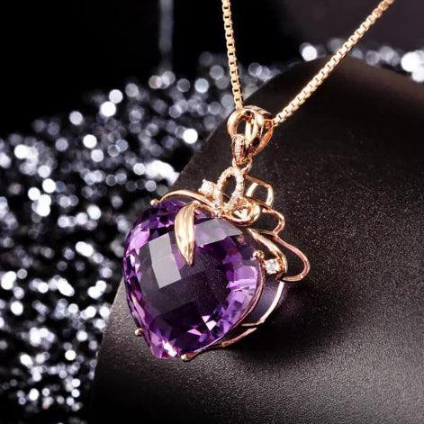 Pingente de Ouro Rosa DIWENFU. - LGF