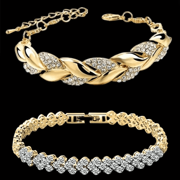 Pulseira Feminina de Zircônia Cúbica – Estilo Romântico. - LGF