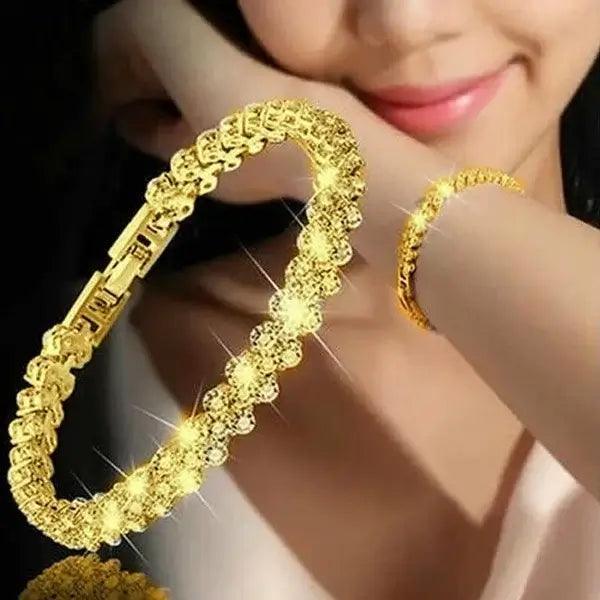 Pulseira Feminina de Zircônia Cúbica – Estilo Romântico. - LGF